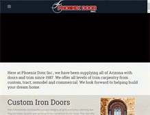 Tablet Screenshot of phoenixdoorinc.com